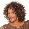 Vivica A. Fox HW370-V Synthetic Fiber, 3/4 Half Wig in