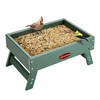 Kingsyard Ground Bird Feeder for Outdoors - Recycled Plastic Platform