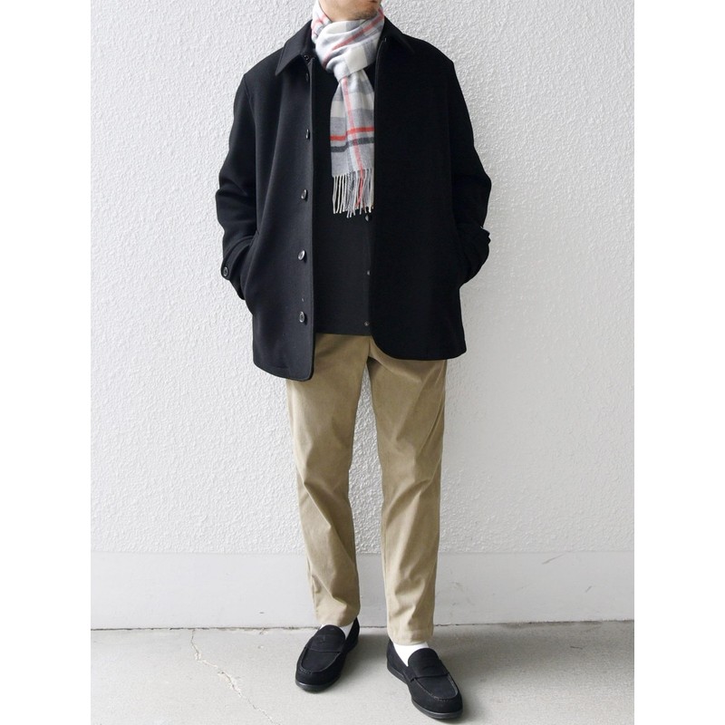 SHIPS ANY 718380066 SURPLUS YARN W/C CHK MUFF, Off White2