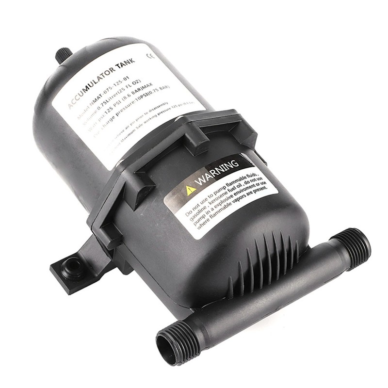 Accumulator Pressure Tank Water Pump Flow Control 0.75 L 125PSI
