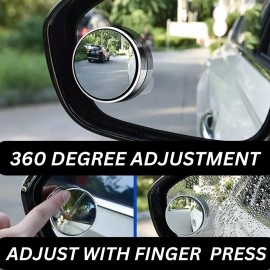 Unbranded Blind Spot Mirror for 360° View on the Road for Safe Ride- StaySafeOnTheR