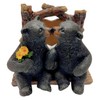 Napkin Holder with Kissing Bears Cabin Rustic Style Dining Décor