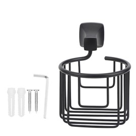 Space Aluminum Wall Mounted Toilet Paper Holder Basket Tissue Organizer Rack Bathroom Accessories