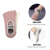 2 Pairs of Women Pilates Socks, 5 Finger Anti Slip