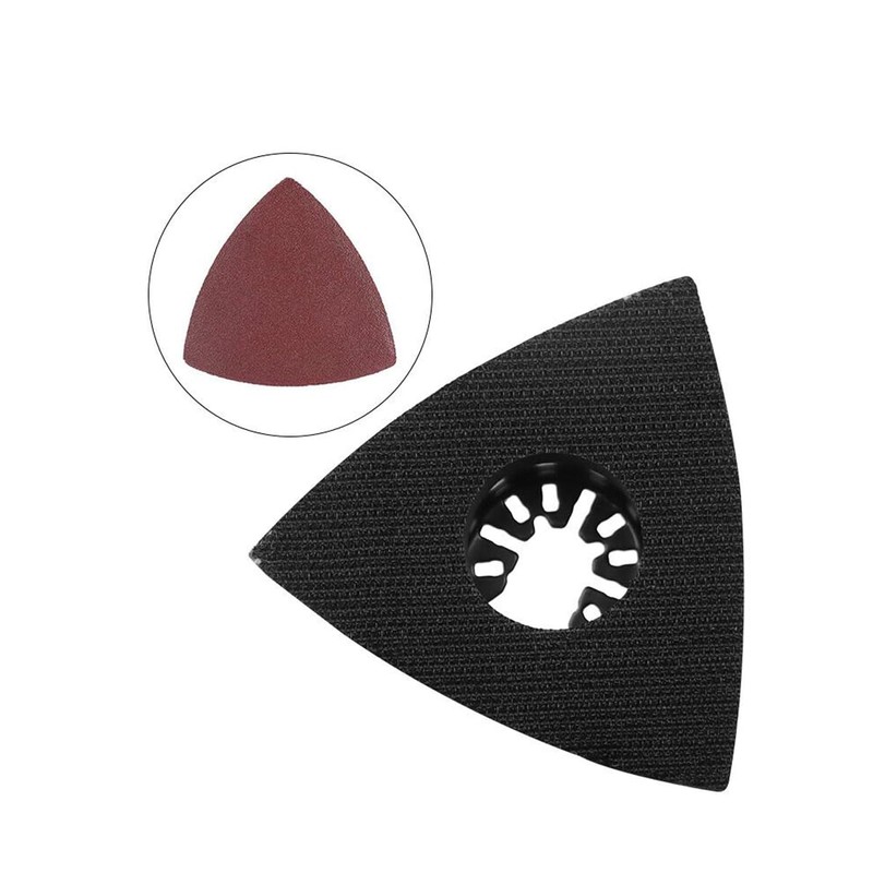 4 Pack Triangle Oscillating Tool 80mm Sanding Pad, 3-1/8 Inch