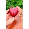 Red Designer Cremation Urn for Ashes Keepsake Heart Urn with