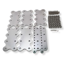 Quad Bank / 24 Yinlong Cell Lug Style Polished Aluminum Bus Bars with Hardware