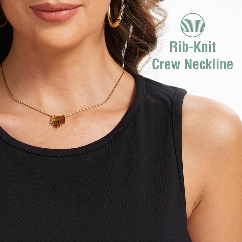 The Essentials Wardrobe Ladies TEW 3 Pack Vest - Basic