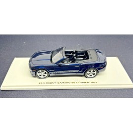 Luxury Collectibles 2011 Camaro SS Convertible 1:43 Resin Blue Model Car 101478