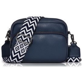 GASSDA Crossbody Bag Women's Small Shoulder Bag Women's PU Leather Handbag Women's Small Bags with Removable Shoulder Strap, blue, Fashionable