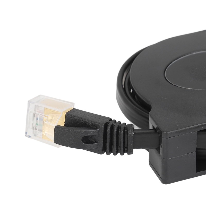 Retractable Cat7 Cable, High Speed, RJ45 Compatible, 600MHz Bandwidth, 10Gbps