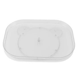 Turntable Organizer for Refrigerator Non Slip Bottom 360 Degree Rotating Storage Tray for Snacks Spices Drinks Bear Type S 35x26cm