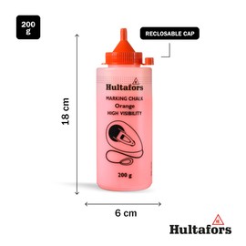 Hultafors 652833 "H. V Orange 200" Chalkline Chalk - Neon Orange