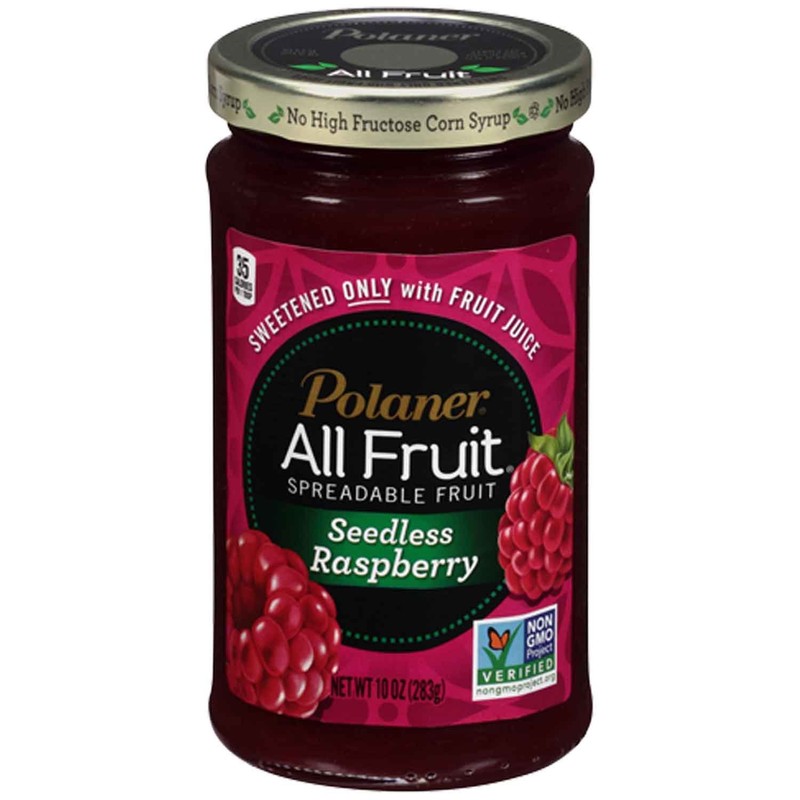 Polaner All Fruit with Fiber Raspberry Seedless Spreadable Fruit 10