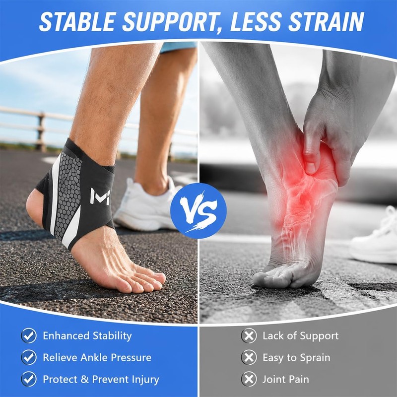 YKTOZU Pack of 2 Ankle Brace Ankle Brace Football, Sporty