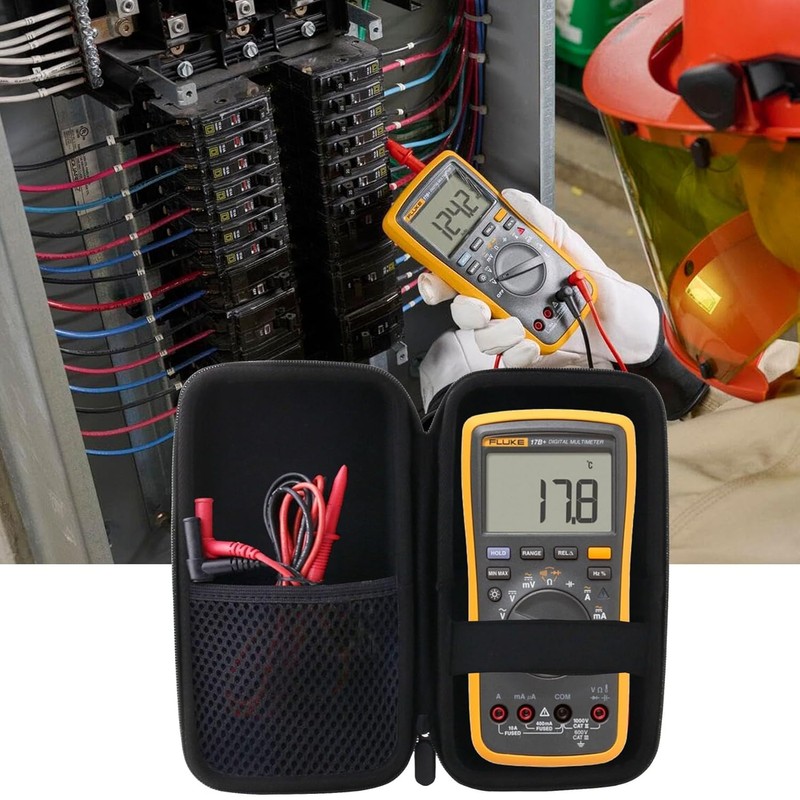WERJIA Hard Case Compatible with Fluke 17B+ /Fluke 15B+ Digital