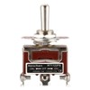 Heschen Metal Rocker Switch DPDT 3 Position On/Off/(On) 15A 250V