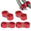 4PCS Hose Separator AN8 Automobile Oil Pipes Fixing Adapter Aluminum