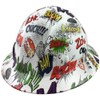 Hydrographic Full Brim Hard Hats with 6 Point Suspension -