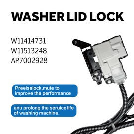 W11414731 Washer Lid Lock Switch Assembly, Washer Lid Switch Compatible with Whirlpool Maytag Crosley Washer Door Latch, Washer Latch Assembly for Whirlpool AP7002928