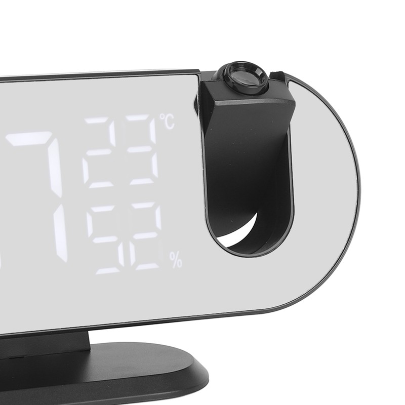 Projection Alarm Clock LED Digital Photosensitive Electronic Clock with 180