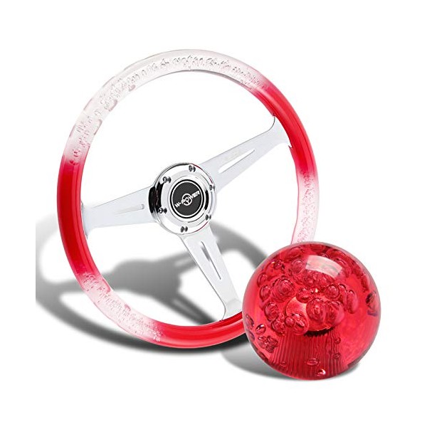 HYPERSPEED W-POWER Universal 350MM VIP Diamond Crystal Bubble Gradient 6-Hole