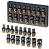 Crosstar 15-Piece Swivel Socket Set - 3/8" Drive Universal Impact