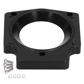 4in Intake Manifold Throttle Body Adapter Aluminum Alloy Spacer Fit for GM LS1 LS2 LS6 LSX LS4Black