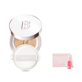 바닐라코 커버리셔스 얼티밋 화이트 쿠션 모이스처 본품 14G+리필 14G SET (증정 : 핑크 플랫 파우치+듀 틴트 미니 구 Banila Co. Covericious Ultimate White Cushion Moisture Main Product 14G + Refill 14G SET (Gift: Pink Flat Pouch + Dual Tint Mini)