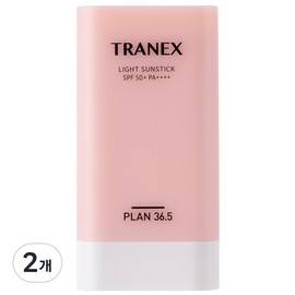Partner_Reference Tranex non-sticky light vegan sun stick 20g PA++++ SPF 50+ 2pcs / 트라넥스 끈적임 백탁 없는 라이트 비건 선스틱 20g PA++++ SPF 50+ 2개