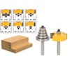 YONICO Rabbet & Bearing Router Bit Set 1/2-Inch Height with