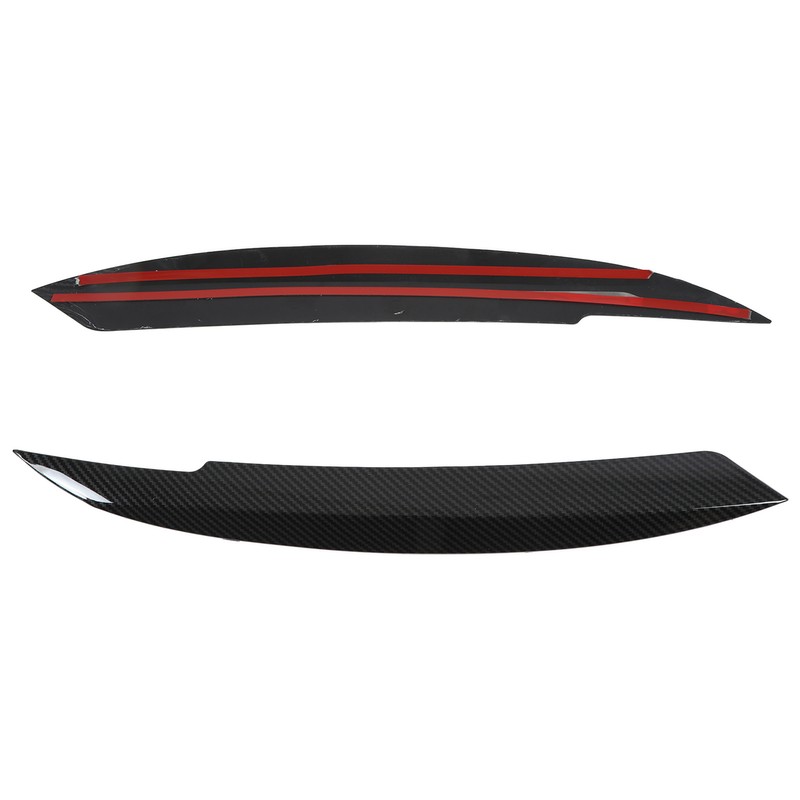 2PCS Car Headlight Eyebrows Carbon Fiber Style Left Right Replacement