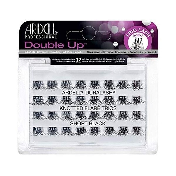 ARDELL Double Trios Knotted Eyelashes Individual Flare Lashes Short