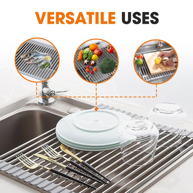 Cheer Collection Dish Drying Rack – Multipurpose Over The Sink
