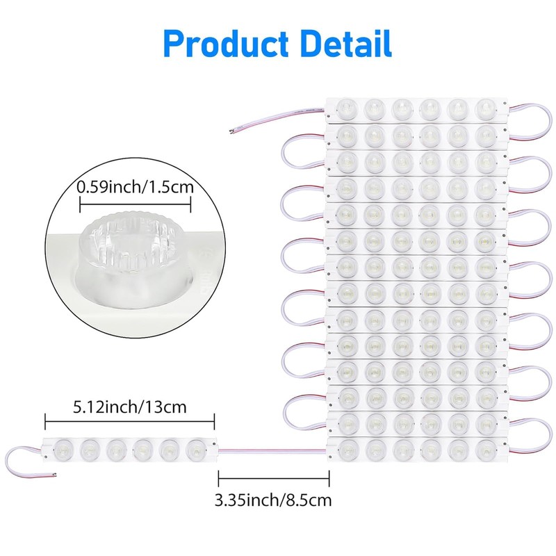 Linkstyle 12V Van Interior Lights, Super Bright 90 LEDs 3030