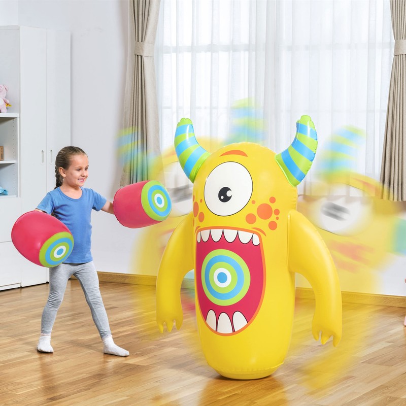 Bestway Monster Knock Out Bop Bag | Kids Boxing Set