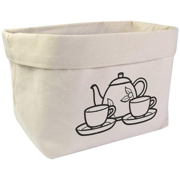 Large 'Tea Set' Canvas Organiser/Storage Bag (OR00030960)