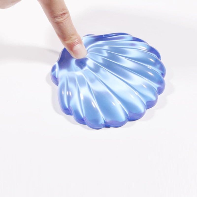 Mouse Wrist Rest Cute Seashell Shape Transparent Small Lightweight Gel
