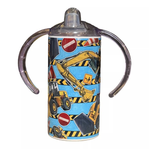 Unbranded 12oz 2 in 1 Stainless Steel Dual Lid Sippy