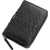 Sankyo Shokai Men's Leather Coin Purse, Zip Around, Black