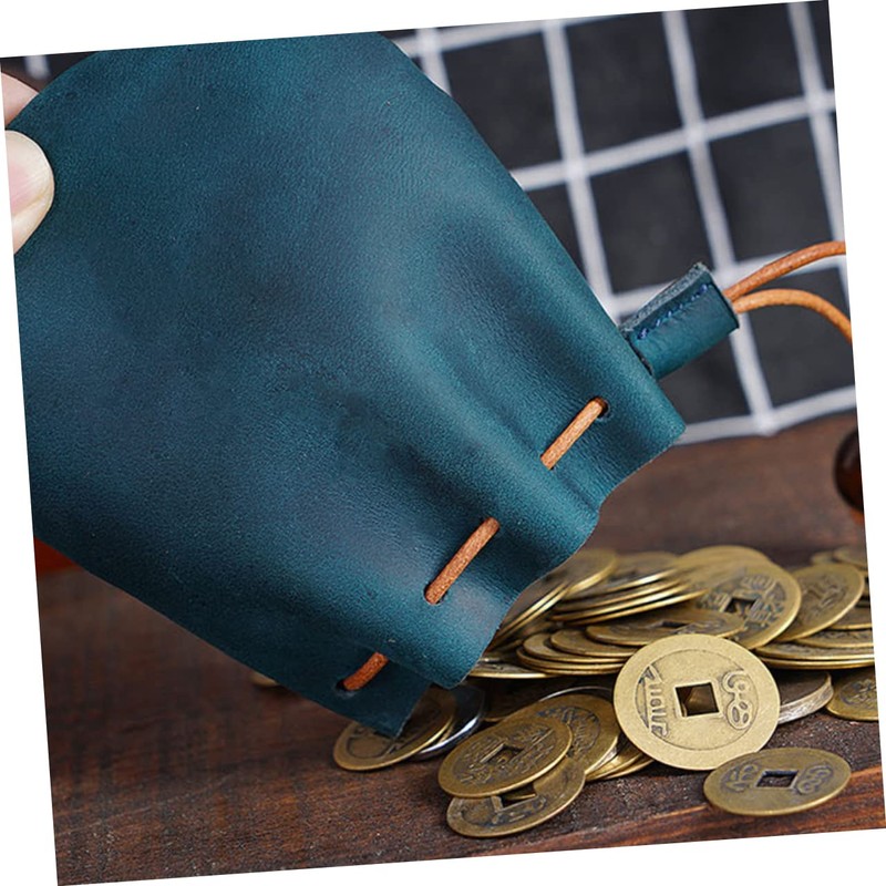 Lindo Mini Bolso De Cuero Monedero Ligero Llavero Multifuncional Para