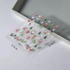 Winter Snowflake Nail Art Stickers Embossed Christmas Tree Santa Claus