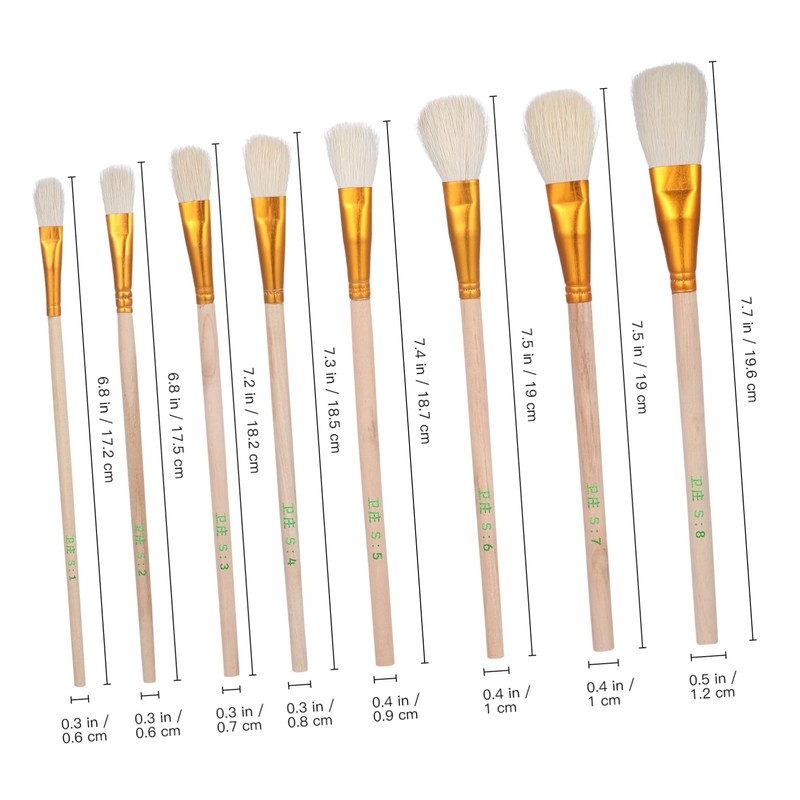 Kisangel 8pcs Pollinator Tools for Garden Use Hand Pollination Brush