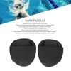 Swim Training Paddle Black PP Silicone Ergonomic Shape Swim Training