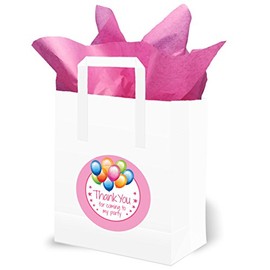 Party Bags - Thank you for Coming to my Party (Pack 10) (Balloons - Pink)