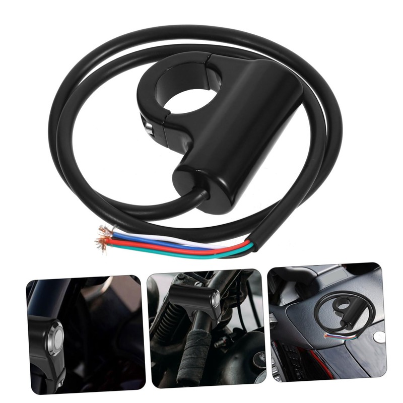 ULTECHNOVO Aluminum Motorcycle Handlebar Switch Spotlight Switch for Motorbike 5