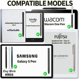 [20-Pack] Replacement Tips for Remarkable Marker | Kindle Scribe Pen | King Write MR05 Stylus – Precise & Smooth Writing Nibs, Easy to Install