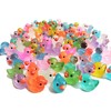 Cidinge 60 Pcs Mini Resin Ducks Luminous Tiny Ducks Miniature