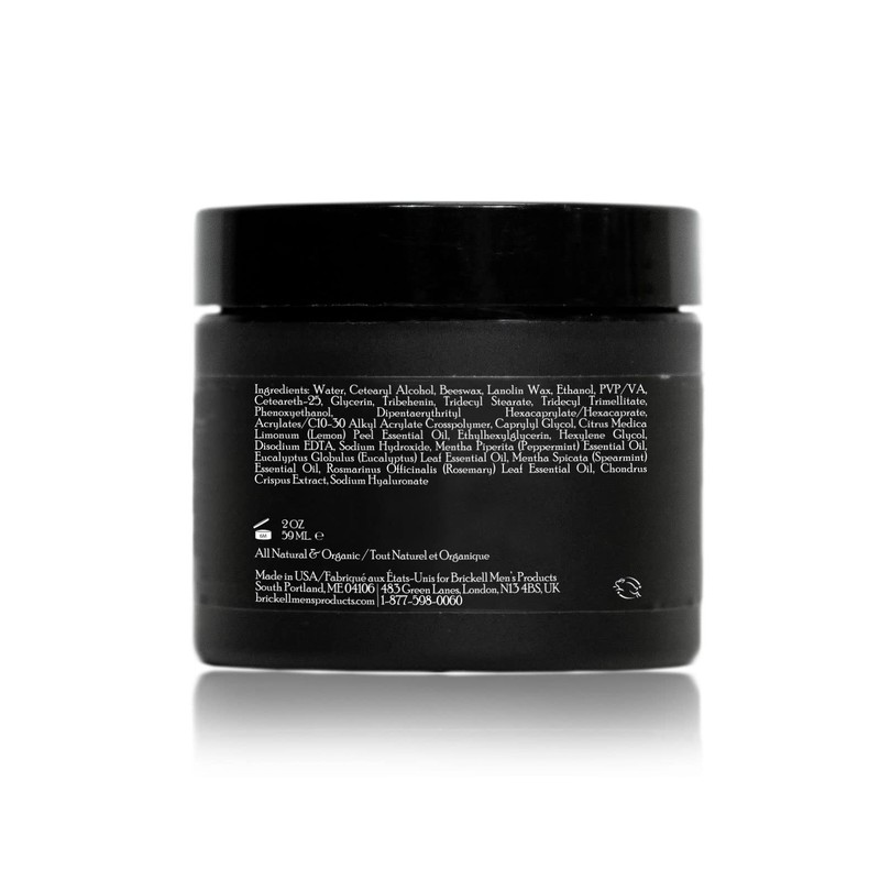 Brickell Men's Shaping Paste Pomade for Men All Natural Texturing