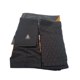 Pair B-Driven Padded Compression Arm Sleeves Large Black Elbow Support Sports